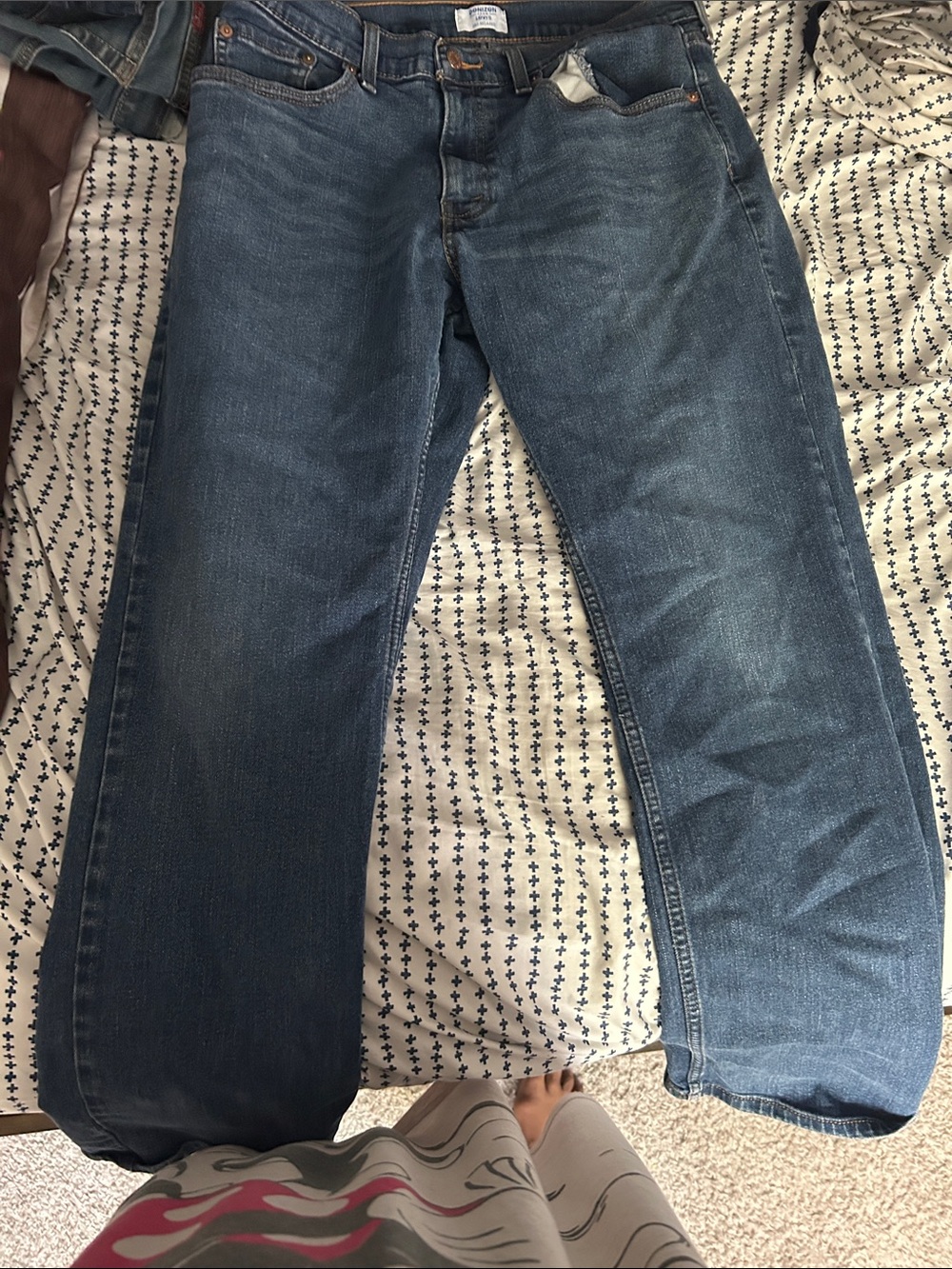Denizen from Levi's Straight-Leg Jeans in Blue Denim